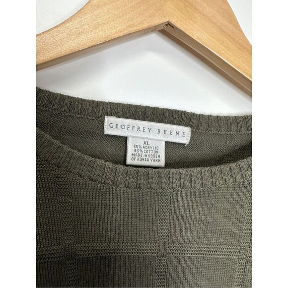 Geoffrey Beene Sweater Womens Olive Green XL‎ Long Sleeve - Picture 4 of 7